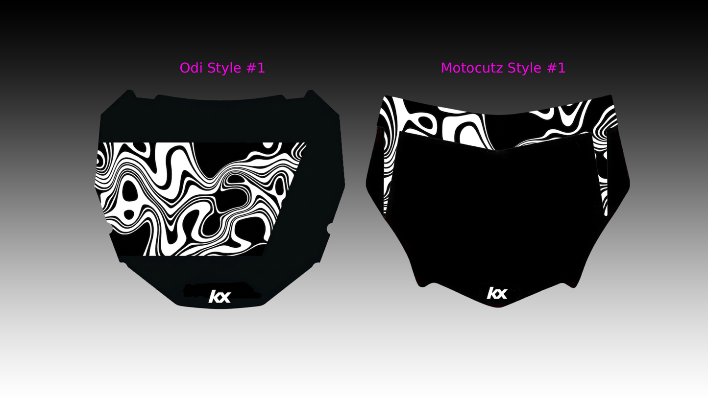 *WARP SERIES Plate Decals